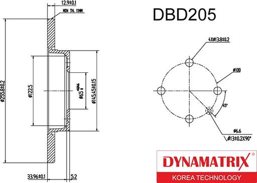 Dynamatrix DBD205 - Discofreno autozon.pro