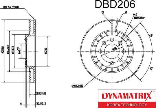 Dynamatrix DBD206 - Discofreno autozon.pro