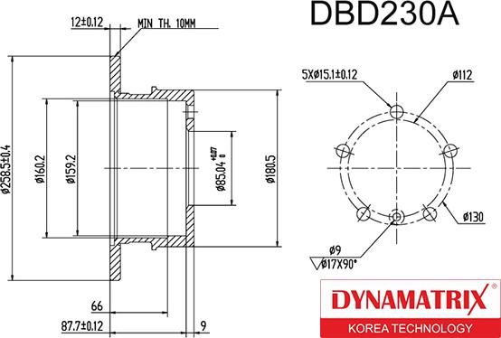 Dynamatrix DBD230A - Discofreno autozon.pro