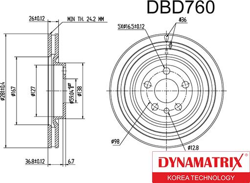 Dynamatrix DBD760 - Discofreno autozon.pro