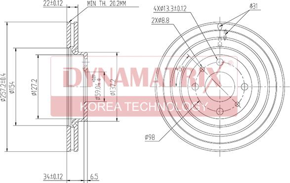 Dynamatrix DBD762 - Discofreno autozon.pro