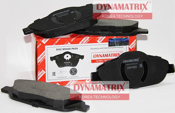 Dynamatrix DBP4003 - Kit pastiglie freno, Freno a disco autozon.pro