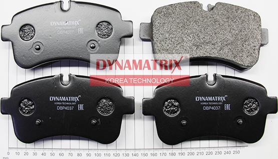 Dynamatrix DBP4037 - Kit pastiglie freno, Freno a disco autozon.pro