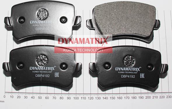 Dynamatrix DBP4192 - Kit pastiglie freno, Freno a disco autozon.pro