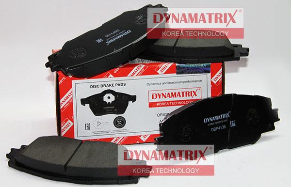 Dynamatrix DBP4136 - Kit pastiglie freno, Freno a disco autozon.pro