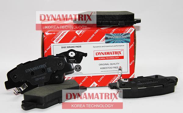 Dynamatrix DBP4387 - Kit pastiglie freno, Freno a disco autozon.pro