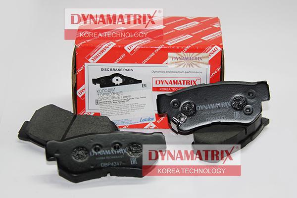 Dynamatrix DBP4247 - Kit pastiglie freno, Freno a disco autozon.pro