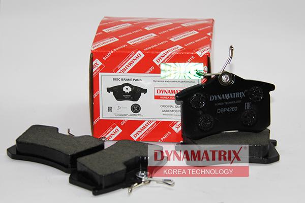 Dynamatrix DBP4260 - Kit pastiglie freno, Freno a disco autozon.pro