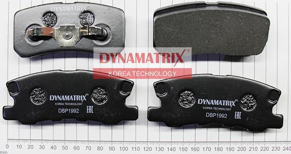 Dynamatrix DBP1992 - Kit pastiglie freno, Freno a disco autozon.pro