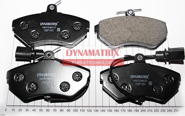 Dynamatrix DBP1451 - Kit pastiglie freno, Freno a disco autozon.pro