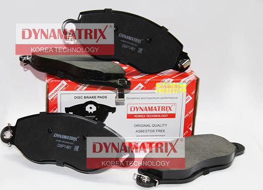 Dynamatrix DBP1461 - Kit pastiglie freno, Freno a disco autozon.pro