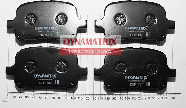 Dynamatrix DBP1437 - Kit pastiglie freno, Freno a disco autozon.pro