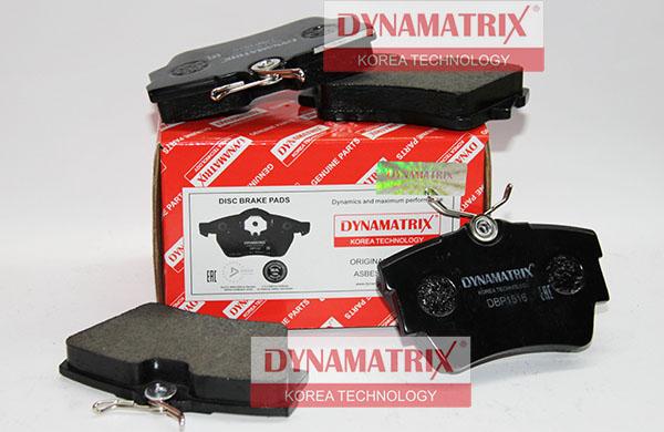 Dynamatrix DBP1516 - Kit pastiglie freno, Freno a disco autozon.pro