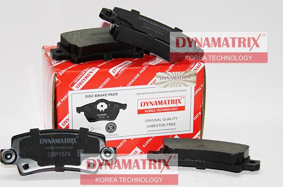 Dynamatrix DBP1574 - Kit pastiglie freno, Freno a disco autozon.pro