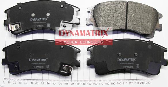 Dynamatrix DBP1619 - Kit pastiglie freno, Freno a disco autozon.pro