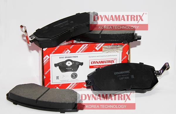 Dynamatrix DBP1639 - Kit pastiglie freno, Freno a disco autozon.pro