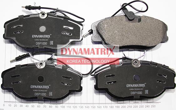 Dynamatrix DBP1000 - Kit pastiglie freno, Freno a disco autozon.pro