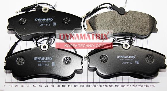 Dynamatrix DBP1112 - Kit pastiglie freno, Freno a disco autozon.pro