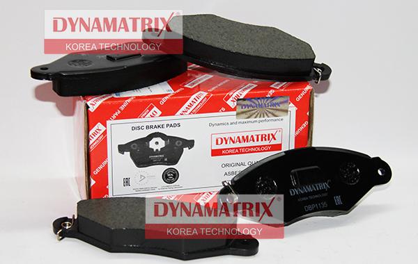 Dynamatrix DBP1135 - Kit pastiglie freno, Freno a disco autozon.pro