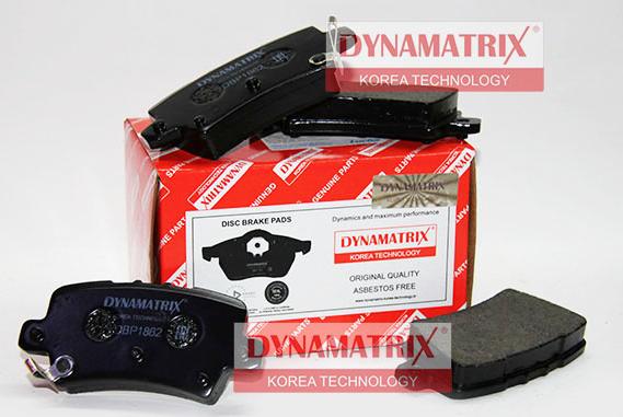 Dynamatrix DBP1862 - Kit pastiglie freno, Freno a disco autozon.pro