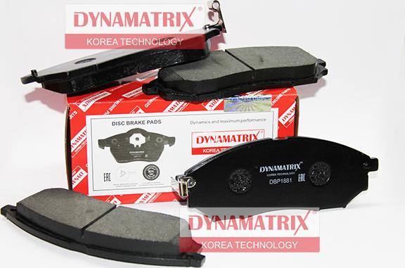 Dynamatrix DBP1881 - Kit pastiglie freno, Freno a disco autozon.pro