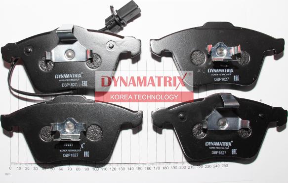 Dynamatrix DBP1827 - Kit pastiglie freno, Freno a disco autozon.pro