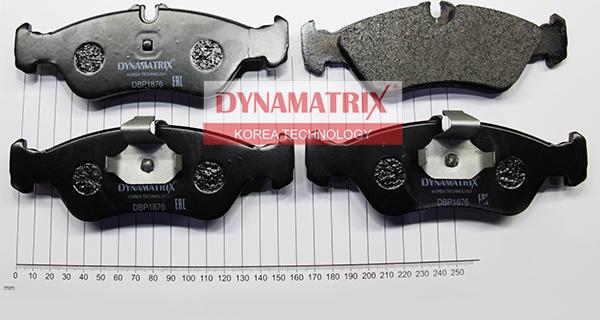 Dynamatrix DBP1876 - Kit pastiglie freno, Freno a disco autozon.pro