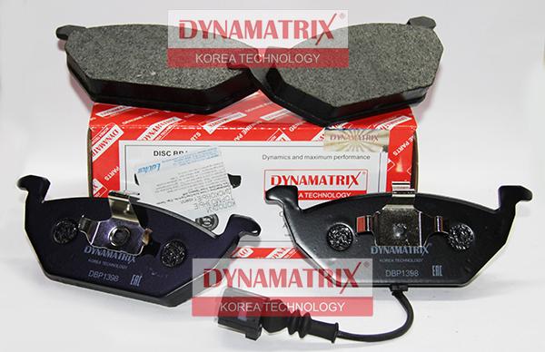 Dynamatrix DBP1398 - Kit pastiglie freno, Freno a disco autozon.pro