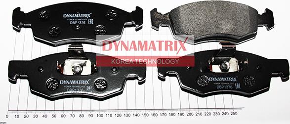 Dynamatrix DBP1376 - Kit pastiglie freno, Freno a disco autozon.pro