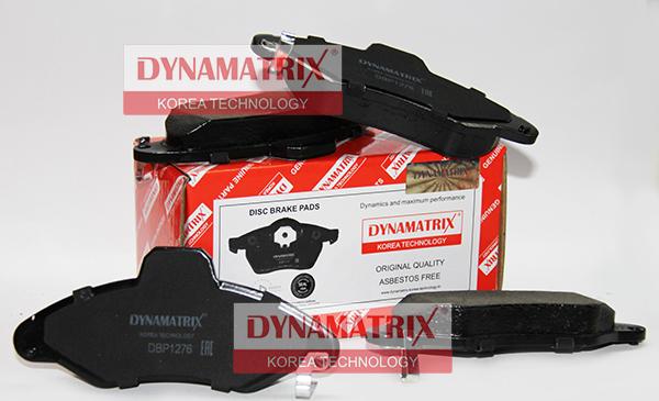 Dynamatrix DBP1276 - Kit pastiglie freno, Freno a disco autozon.pro