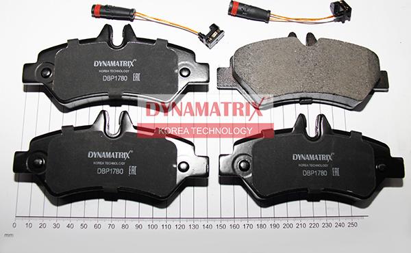 Dynamatrix DBP1780 - Kit pastiglie freno, Freno a disco autozon.pro