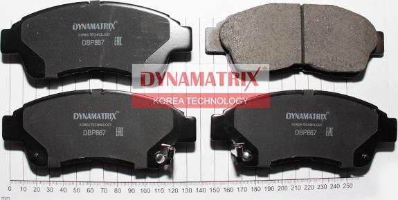 Dynamatrix DBP867 - Kit pastiglie freno, Freno a disco autozon.pro