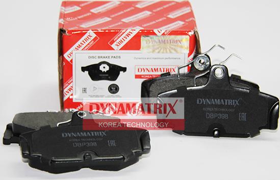 Dynamatrix DBP398 - Kit pastiglie freno, Freno a disco autozon.pro