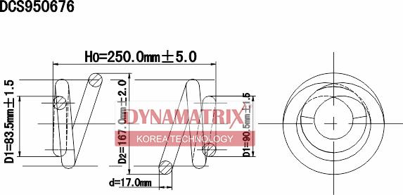 Dynamatrix DCS950676 - Molla autotelaio autozon.pro