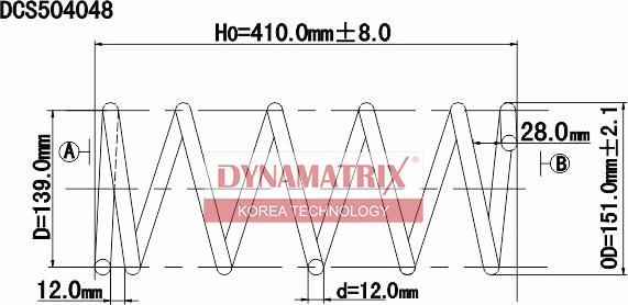 Dynamatrix DCS504048 - Molla autotelaio autozon.pro