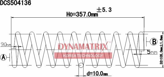 Dynamatrix DCS504136 - Molla autotelaio autozon.pro