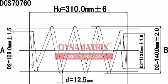 Dynamatrix DCS70760 - Molla autotelaio autozon.pro