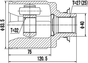 Dynamatrix DCV623013 - Kit giunti, Semiasse autozon.pro