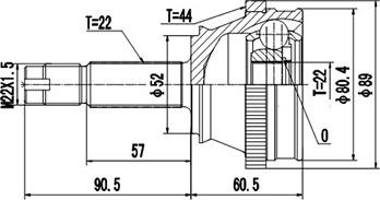 Dynamatrix DCV817020 - Kit giunti, Semiasse autozon.pro