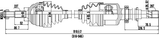 Dynamatrix DDS299071 - Albero motore / Semiasse autozon.pro