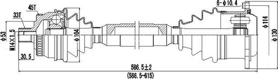 Dynamatrix DDS299108 - Albero motore / Semiasse autozon.pro