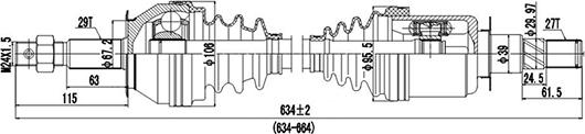 Dynamatrix DDS241262 - Albero motore / Semiasse autozon.pro