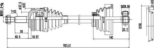 Dynamatrix DDS250026 - Albero motore / Semiasse autozon.pro