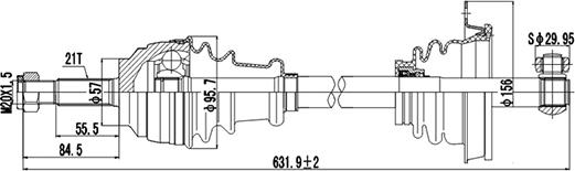 Dynamatrix DDS250150 - Albero motore / Semiasse autozon.pro