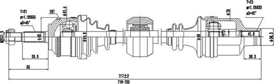 Dynamatrix DDS250357 - Albero motore / Semiasse autozon.pro