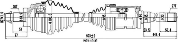 Dynamatrix DDS205018 - Albero motore / Semiasse autozon.pro