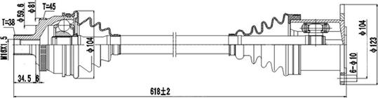 Dynamatrix DDS203058 - Albero motore / Semiasse autozon.pro