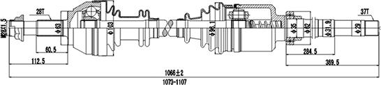 Dynamatrix DDS210069 - Albero motore / Semiasse autozon.pro