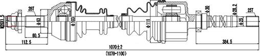 Dynamatrix DDS210068 - Albero motore / Semiasse autozon.pro