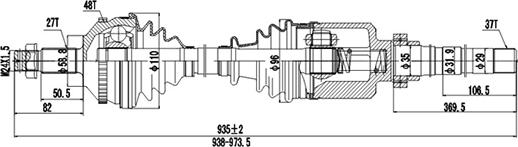 Dynamatrix DDS210014 - Albero motore / Semiasse autozon.pro